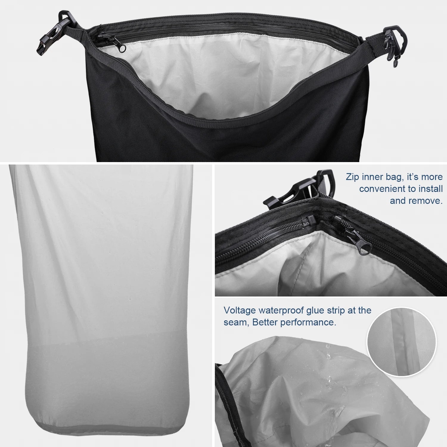 Durable heavy-duty waterproof motorcycle rear bag