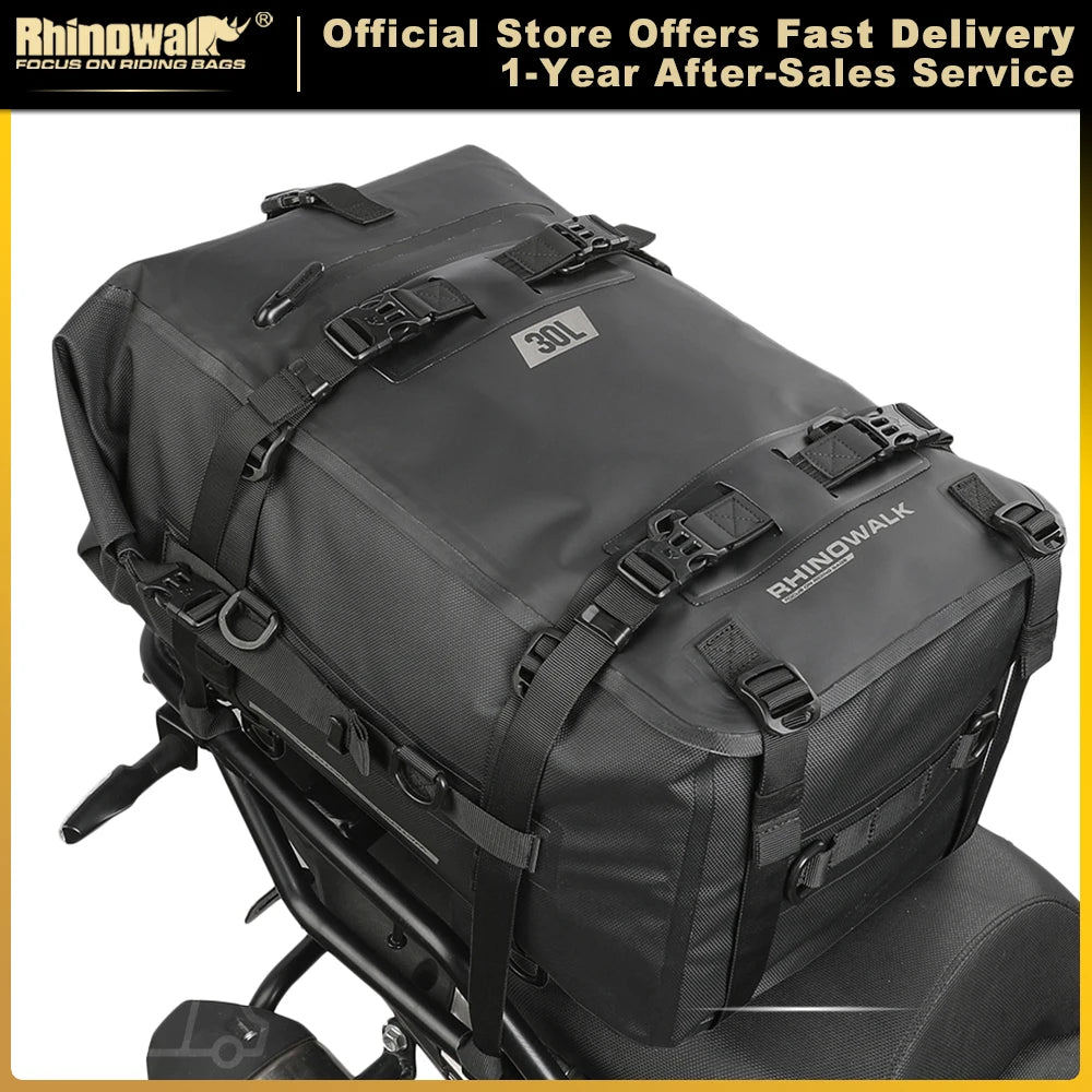 Rhinowalk 30L Motorbike Saddle Pannier Bag Outdoor Accessory