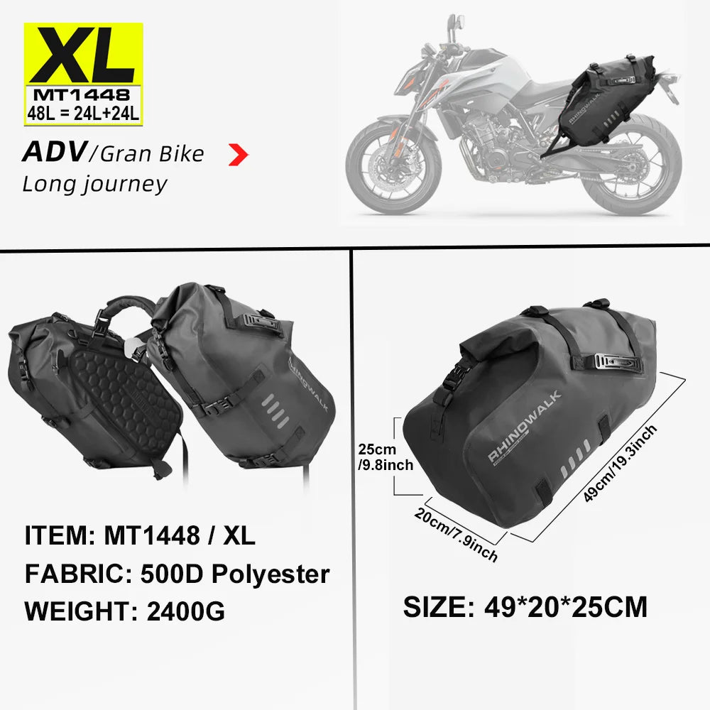 Close-up of Rhinowalk Waterproof Saddle Bag Mounting System