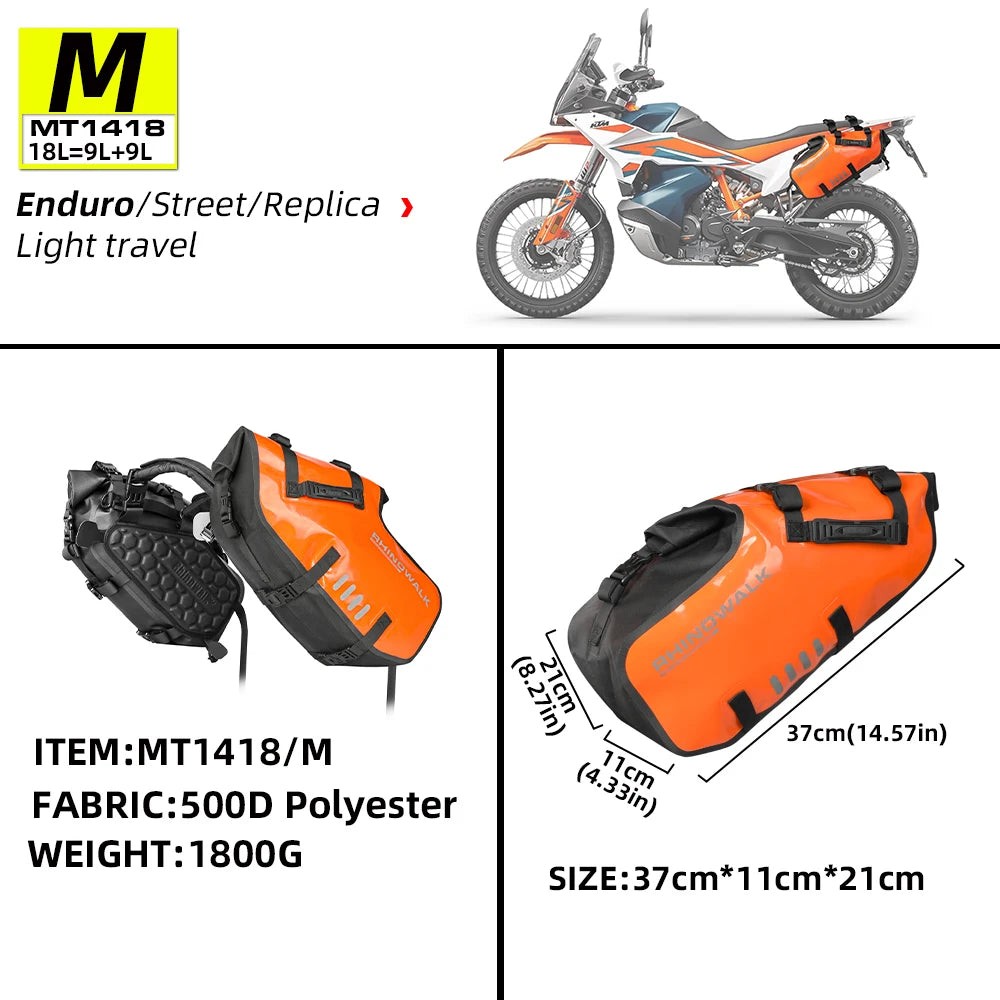 Close-up of Rhinowalk Waterproof Saddle Bag Mounting System