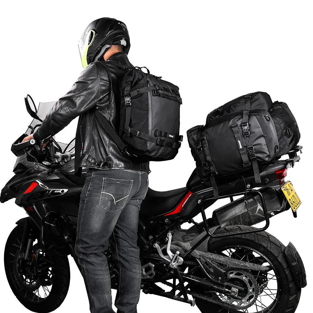 Rhinowalk 30L Waterproof Saddle Bag for motorcycle touring